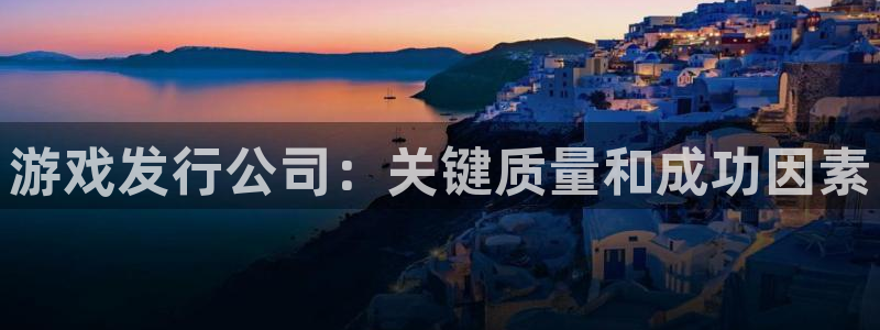 顺盈平台注册开户要钱吗：游戏发行公司：关键质量和成功因素